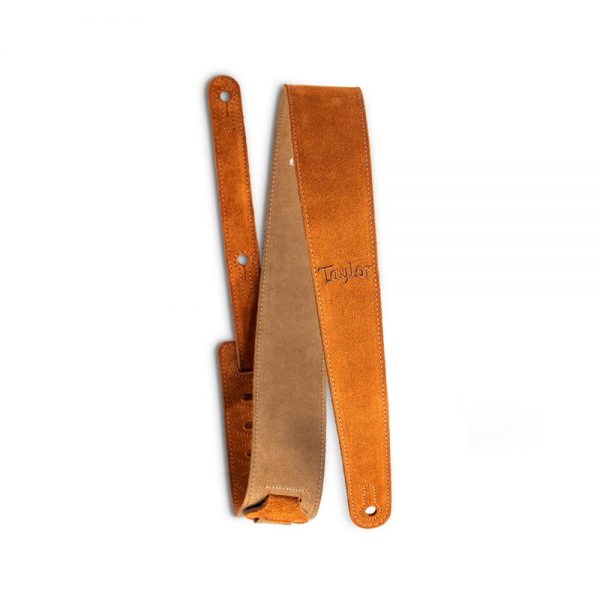 רצועת עור זמש דבש לגיטרה טיילור - Taylor 4402-25 - Embroidered Suede Leather Strap