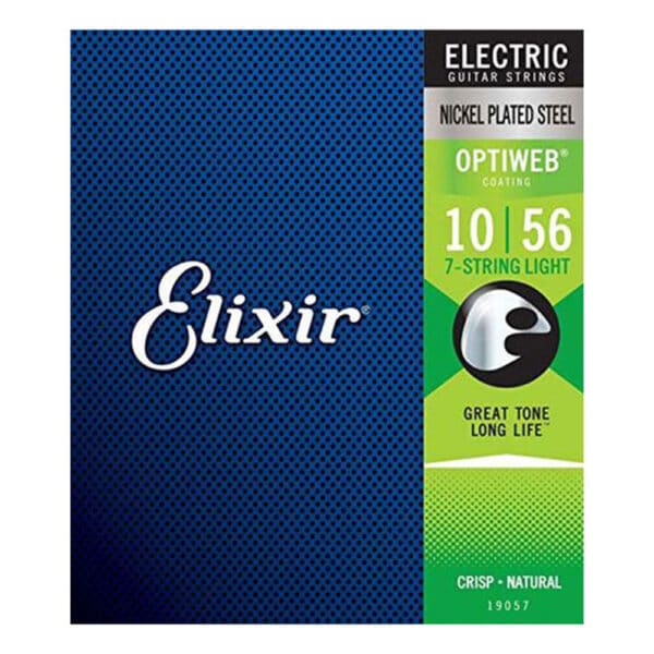 סט 7 מיתרים לגיטרה חשמלית אליקסיר ELIXIR 19057 Electric OPTIWEB® Coated 7 strings - 10-56