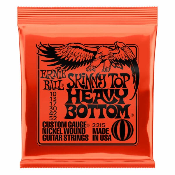 סט מיתרים לגיטרה חשמלית ארני בול 10-52 -  Ernie Ball Skinny Top Heavy Bottom Slinky 2215 Nickel Wound Electric Guitar Strings