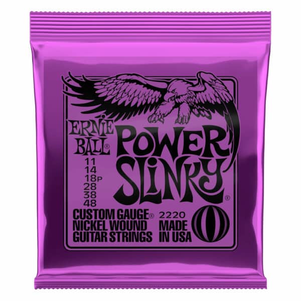 סט מיתרים לגיטרה חשמלית ארני בול 11-48 -  Ernie Ball Power Slinky 2220 Nickel Wound Electric Guitar Strings