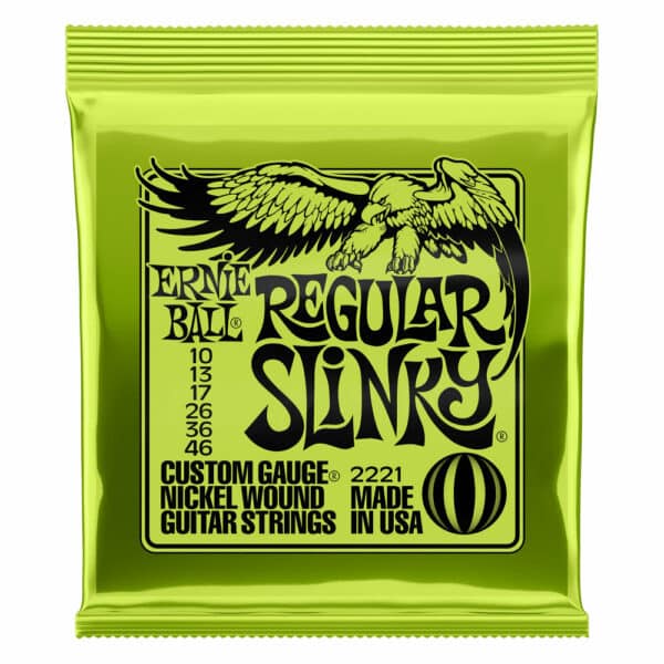 סט מיתרים לגיטרה חשמלית ארני בול 10-46 -  Ernie Ball Regular Slinky 2221 Nickel Wound Electric Guitar Strings