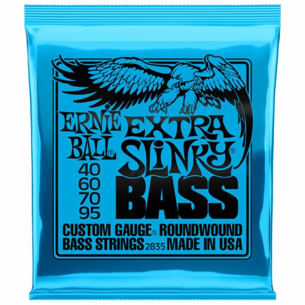 סט מיתרים לגיטרה בס ארני בול 40-95 -  Ernie Ball Extra Slinky 2835 Nickel Wound Bass Guitar Strings