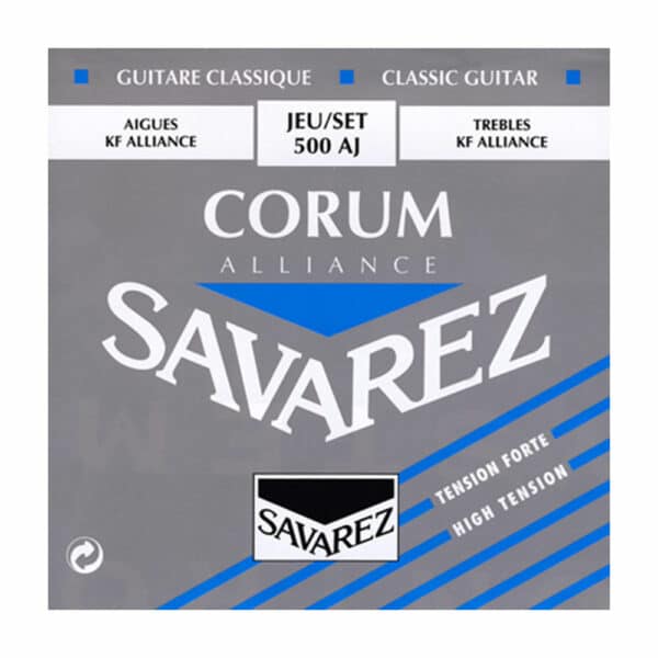 סט מיתרים לגיטרה קלאסית סווארז - SAVAREZ 500AJ Alliance Corum High Tension Classic Guitar Strings