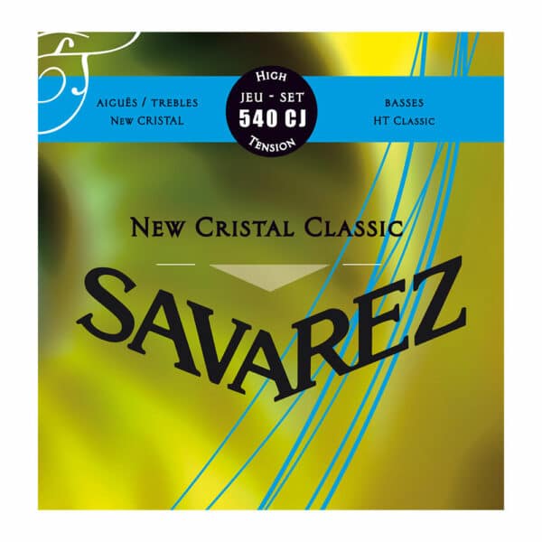 סט מיתרים לגיטרה קלאסית סווארז - SAVAREZ 540CJ New Cristal Classic Tension Forte Classic Guitar Strings