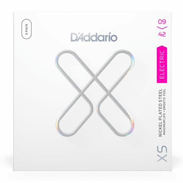 מיתרים לגיטרה חשמלית דדריו 09-42 - מארז 3 סטים - Daddario XSE0942-3P Electric Guitar Strings