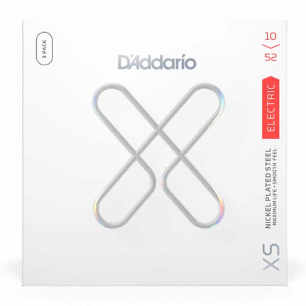מיתרים לגיטרה חשמלית דדריו 10-52 - מארז 3 סטים - Daddario XSE1052-3P Electric Guitar Strings