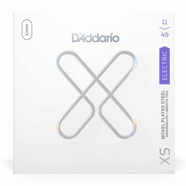 מיתרים לגיטרה חשמלית דדריו 11-49 - מארז 3 סטים - Daddario XSE1149-3P Electric Guitar Strings