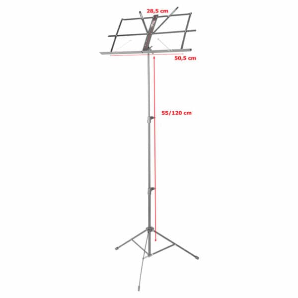 תאורת תווים קליפס לד כפול - K&M12244 Music Stand Light Double 2 LED FlexLight