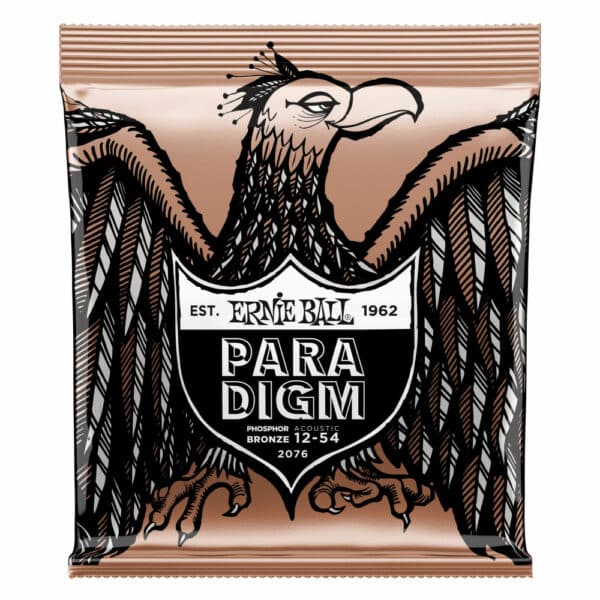 סט מיתרים לגיטרה אקוסטית ארני בול 12-54 -  Ernie Ball Medium Light PARADIGM Phosphor Bronze 2076 Acoustic Guitar Strings