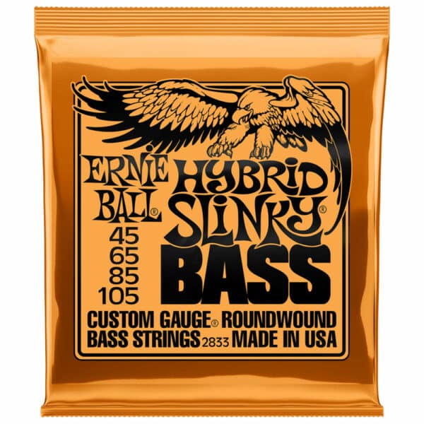 סט מיתרים לגיטרה בס ארני בול 45-105 -  Ernie Ball Hybrid Slinky 2833 Nickel Wound Bass Guitar Strings