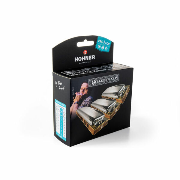 מארז 3 מפוחיות הונר בלוז הארפ דו,סול,לה - Hohner M5330PP Diatonic Harmonica 3-PROPACK Set Blues Band in C,G,A