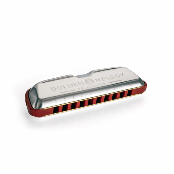 מפוחית הונר גולדן מלודי רה - Hohner M54403X Diatonic Harmonica Golden Melody Progressive in D