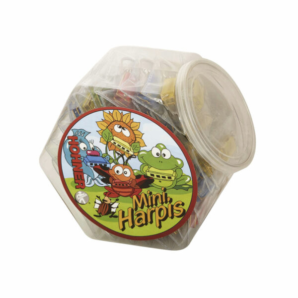 48 מפוחיות מיני צבעוניות דיאטוניות הונר דו - Hohner M91301 Color Mini Harp 48 PCS CANDYBOX